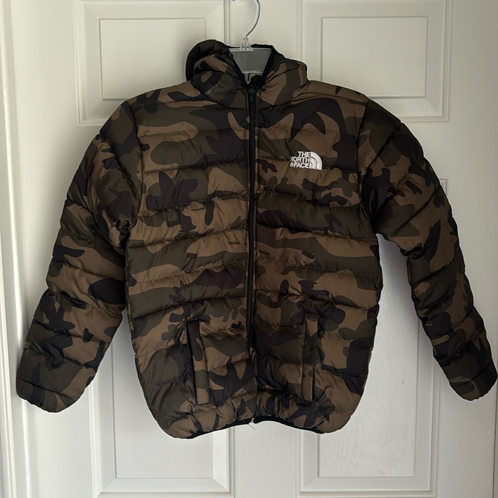The North Face Puffer Coat Boys 16 Camo